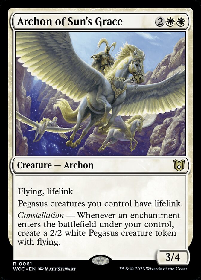 Archon of Sun's Grace 61/173 (Commander: Wilds of Eldraine)  | Good Games North