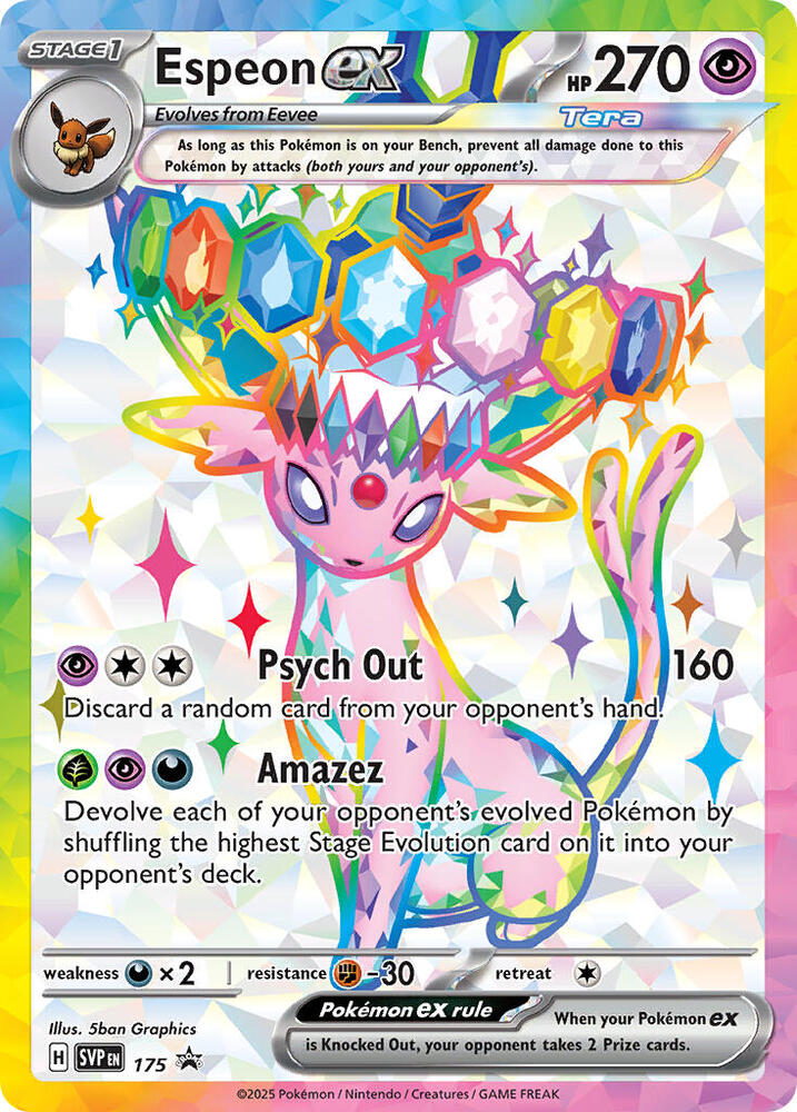 Espeon ex 175 (SV: Scarlet & Violet Promo Cards)  - Holofoil | Good Games North