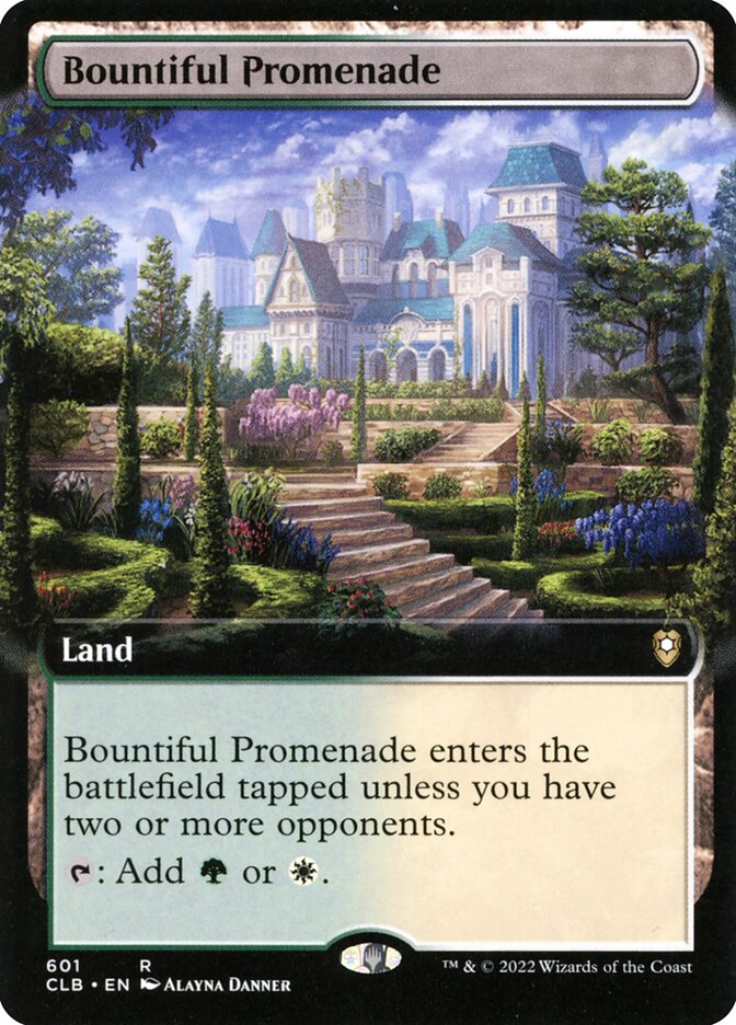Bountiful Promenade Extended Art 601 (Commander Legends: Battle for Baldur's Gate)  - Foil | Good Games North