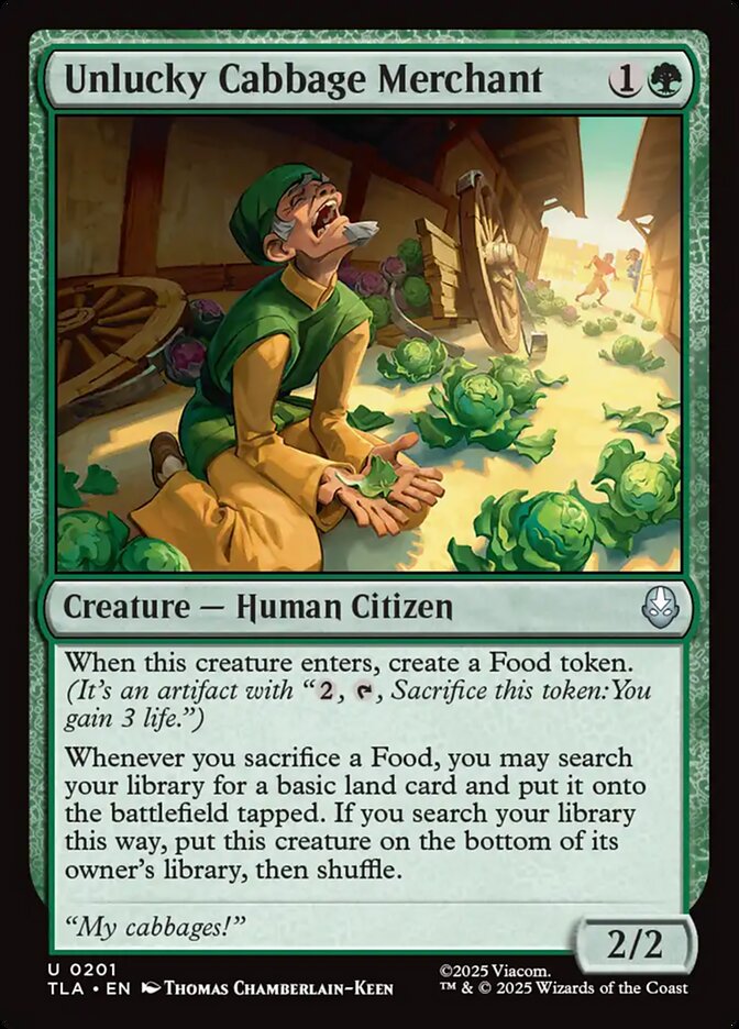 Unlucky Cabbage Merchant 201 (Avatar: The Last Airbender)  - Foil | Good Games North