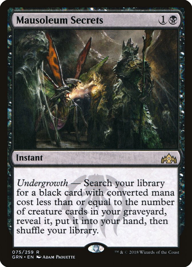 Mausoleum Secrets 75/259 (Guilds of Ravnica)  - Foil | Good Games North