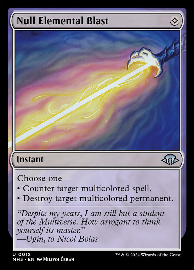 Null Elemental Blast 12 (Modern Horizons 3)  - Foil | Good Games North