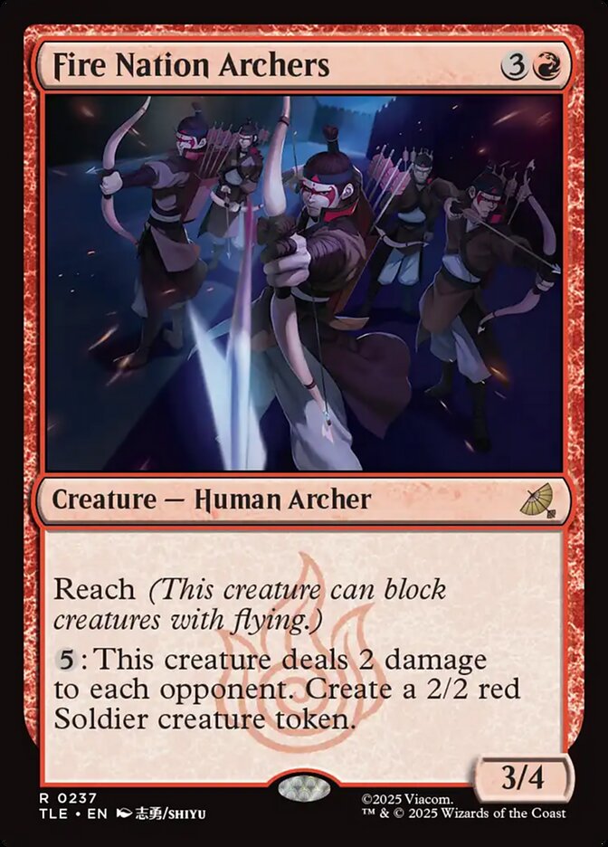 Fire Nation Archers 237/317 (Avatar: The Last Airbender: Eternal-Legal)  - Foil | Good Games North