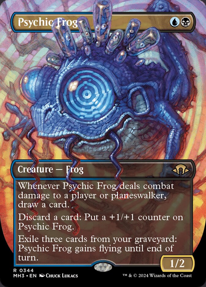 Psychic Frog 344 (Modern Horizons 3)  - Borderless Foil | Good Games North