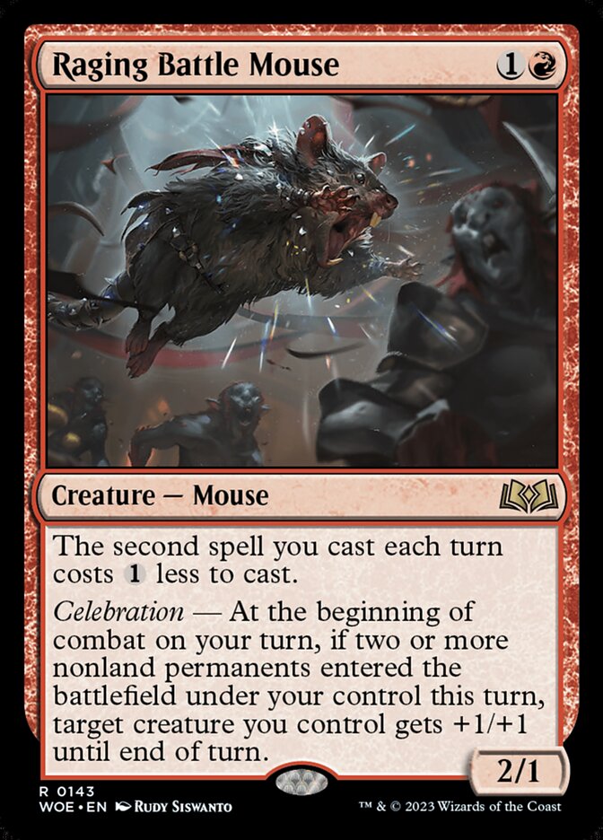 Raging Battle Mouse 143 (Wilds of Eldraine)  - Foil | Good Games North