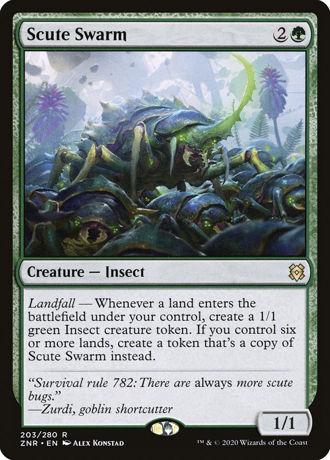 Scute Swarm 203 (Zendikar Rising)  | Good Games North