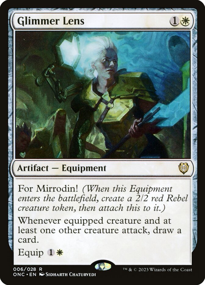 Glimmer Lens 6 (Commander: Phyrexia: All Will Be One)  | Good Games North