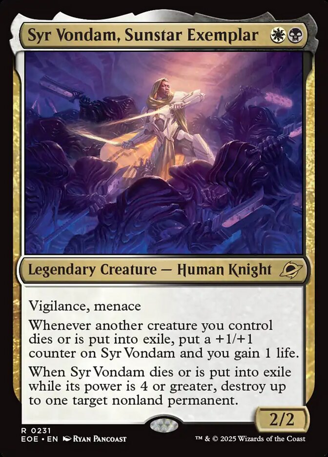 Syr Vondam, Sunstar Exemplar 231 (Edge of Eternities)  - Foil | Good Games North