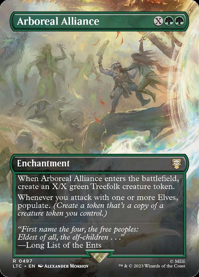 Arboreal Alliance 497/347 (Commander: The Lord of the Rings: Tales of Middle-earth)  - Borderless Foil | Good Games North