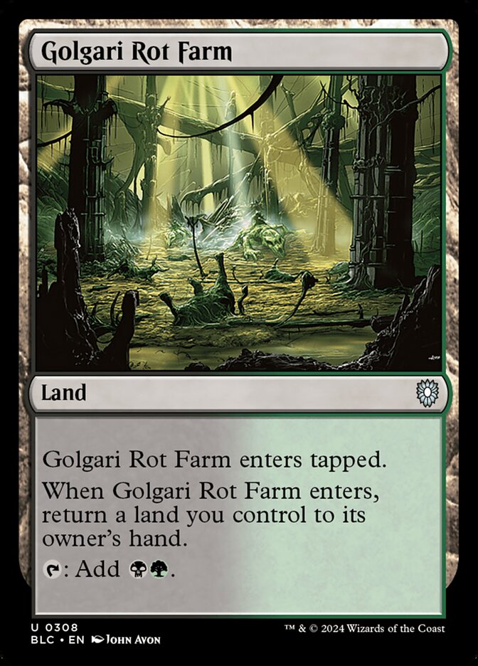Golgari Rot Farm 308 (Commander: Bloomburrow)  | Good Games North
