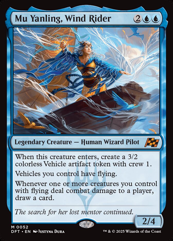 Mu Yanling, Wind Rider 52/291 (Aetherdrift)  - Foil | Good Games North