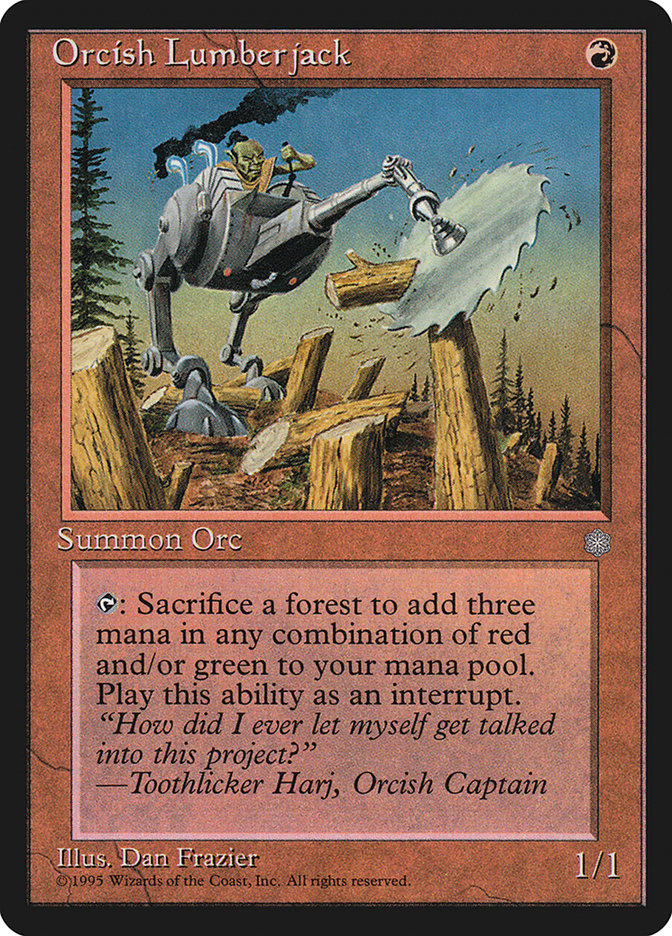Orcish Lumberjack 210/383 (Ice Age)  | Good Games North