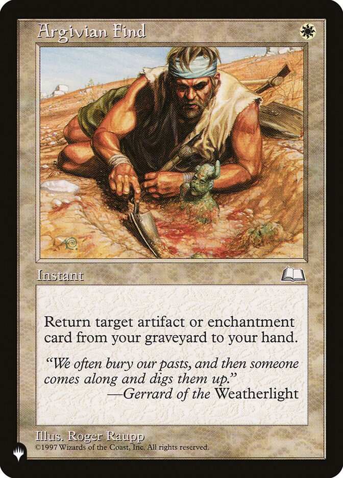 Argivian Find WTH-6/5075 (The List Reprints)  | Good Games North