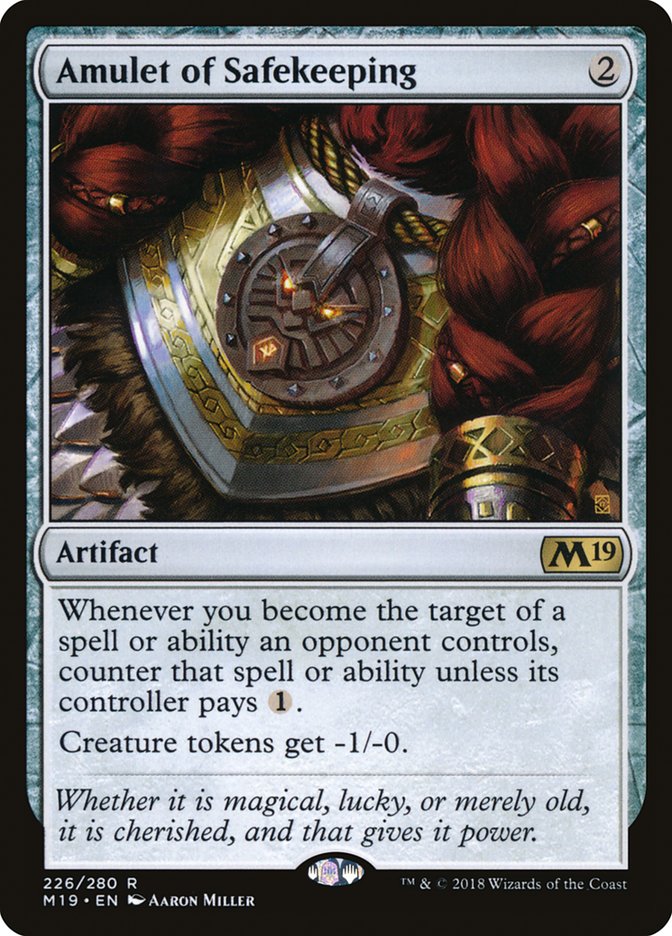 Amulet of Safekeeping (Core Set 2019)  | Good Games North