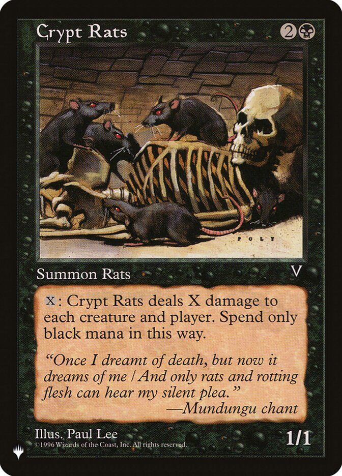 Crypt Rats VIS-55/5075 (The List Reprints)  | Good Games North