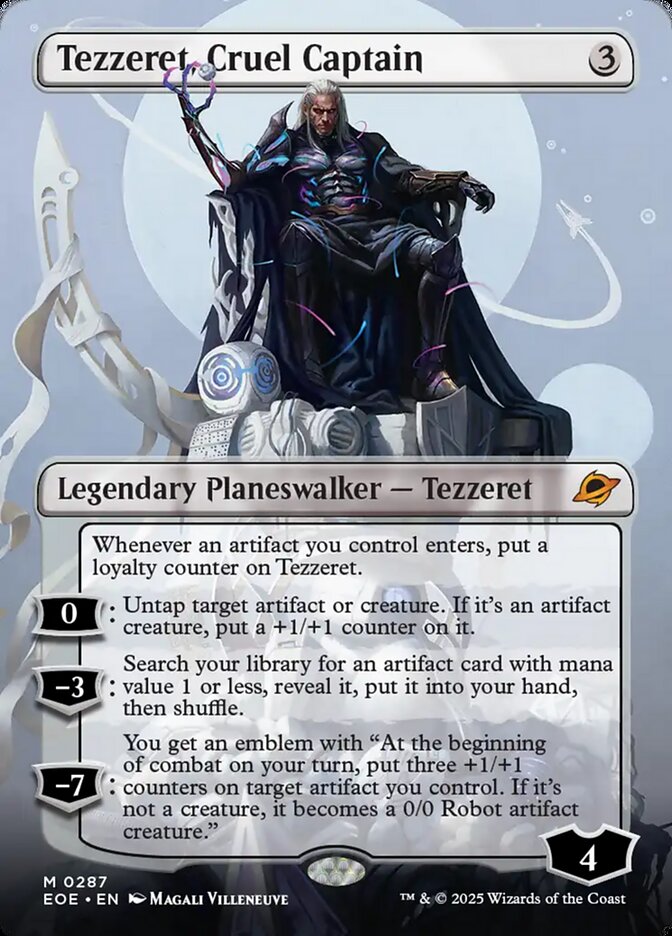 Tezzeret, Cruel Captain 287/276 (Edge of Eternities)  - Borderless | Good Games North
