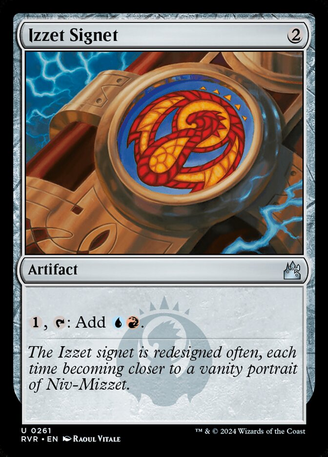 Izzet Signet 261 (Ravnica Remastered)  - Foil | Good Games North