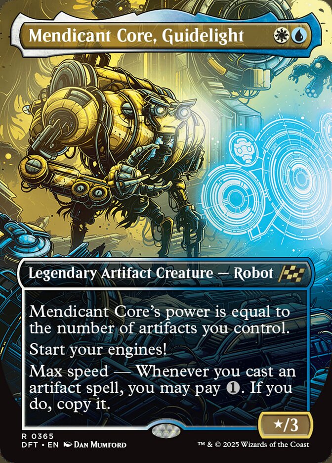 Mendicant Core, Guidelight 365/291 (Aetherdrift)  - Borderless Foil | Good Games North