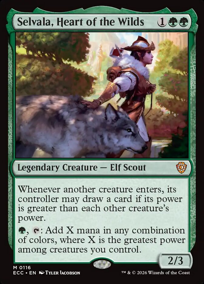 Selvala, Heart of the Wilds 116 (Commander: Lorwyn Eclipsed)  | Good Games North