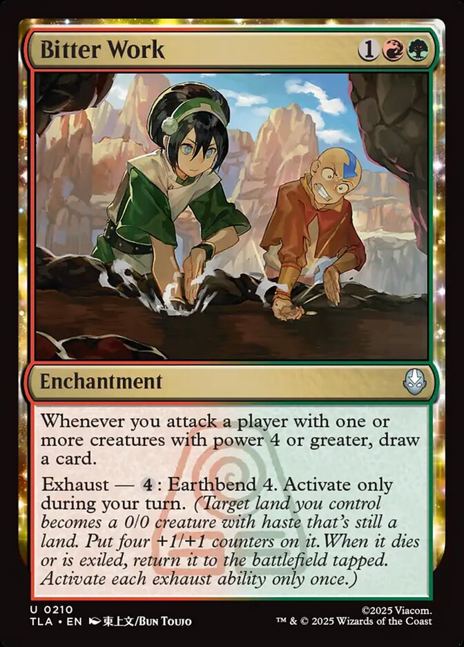 Bitter Work 210 (Avatar: The Last Airbender)  - Foil | Good Games North