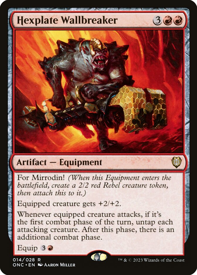Hexplate Wallbreaker 14 (Commander: Phyrexia: All Will Be One)  | Good Games North
