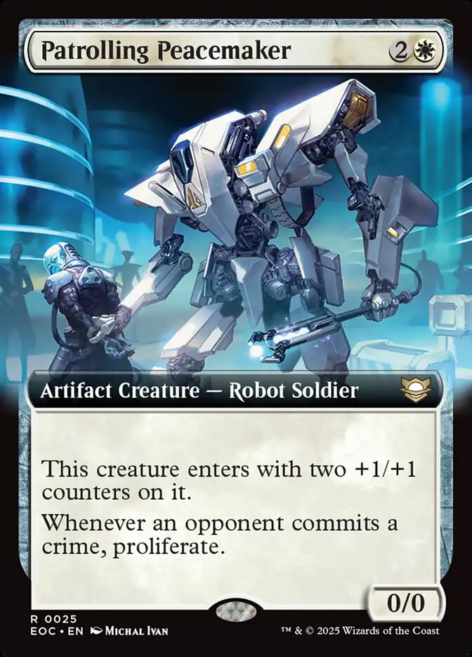 Patrolling Peacemaker 25 (Commander: Edge of Eternities)  - Extended Art | Good Games North