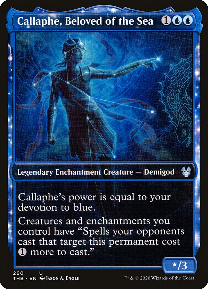 Callaphe, Beloved of the Sea 260/254 (Theros Beyond Death)  - Showcase Foil | Good Games North