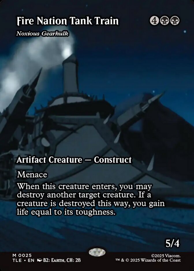 Fire Nation Tank Train - Noxious Gearhulk 25 (Avatar: The Last Airbender: Eternal-Legal)  - Borderless | Good Games North