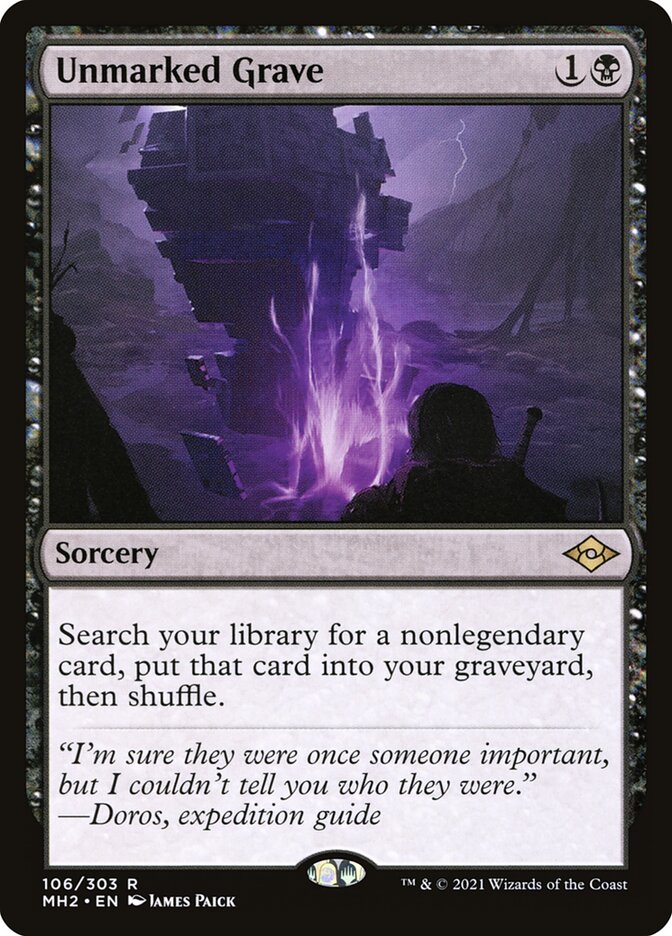 Unmarked Grave 106 (Modern Horizons 2)  - Foil | Good Games North