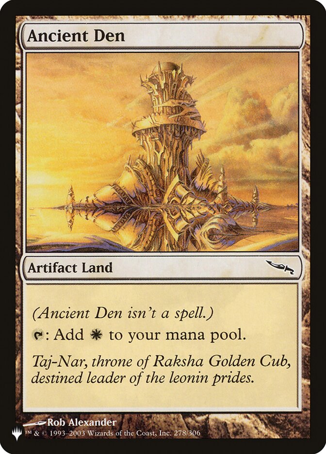 Ancient Den MRD-278/5075 (The List Reprints)  | Good Games North