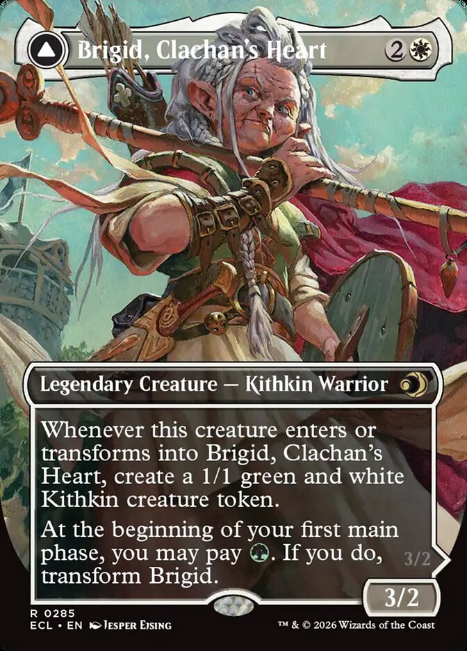 Brigid, Clachan's Heart // Brigid, Doun's Mind 285/273 (Lorwyn Eclipsed)  - Borderless | Good Games North