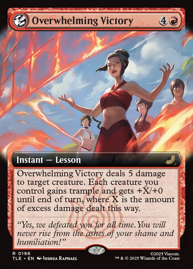 Overwhelming Victory 196/317 (Avatar: The Last Airbender: Eternal-Legal)  - Extended Art | Good Games North