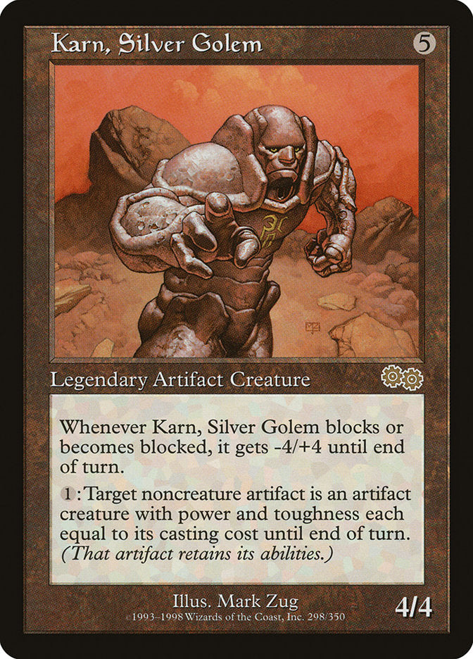 Karn, Silver Golem 298/350 (Urza's Saga)  | Good Games North