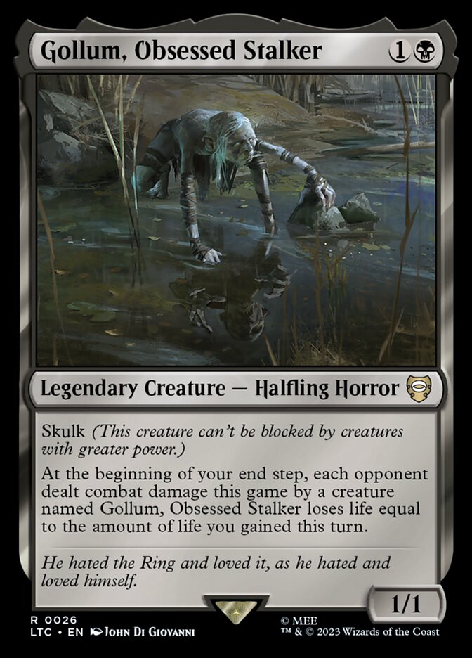 Gollum, Obsessed Stalker 26/347 (Commander: The Lord of the Rings: Tales of Middle-earth)  | Good Games North