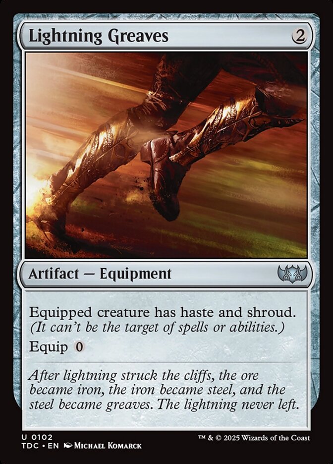 Lightning Greaves 102 (Commander: Tarkir: Dragonstorm)  | Good Games North