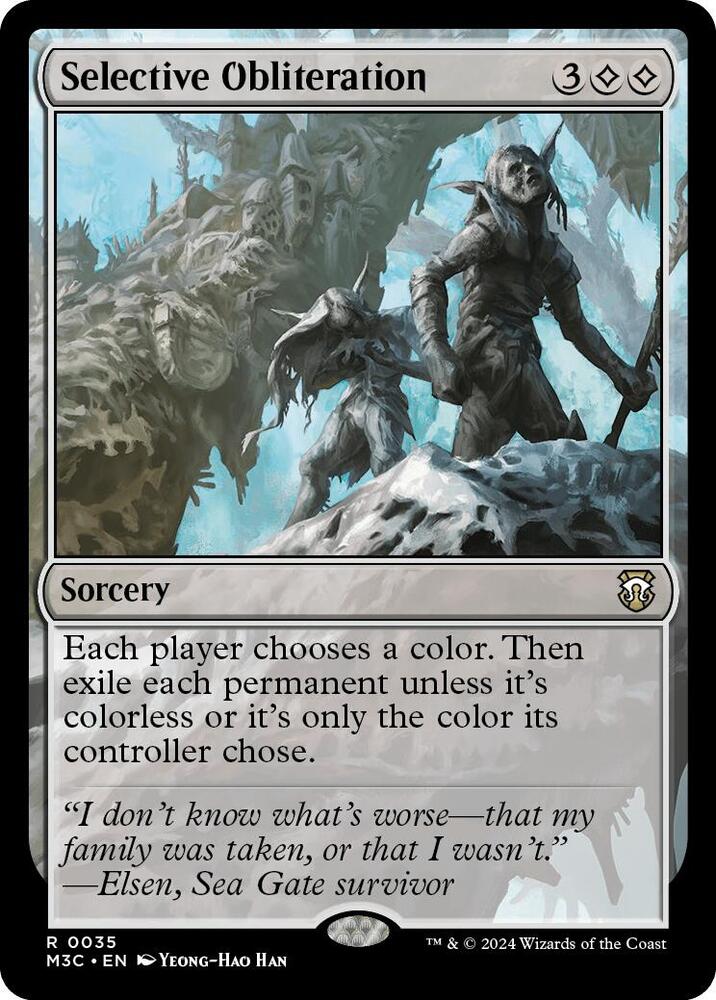 Selective Obliteration 35/411 (Commander: Modern Horizons 3)  - Ripple Foil | Good Games North