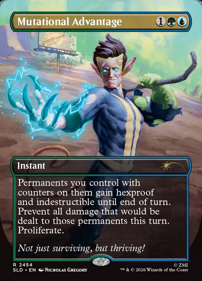 Mutational Advantage 2454 (Secret Lair Drop Series)  - Borderless Foil | Good Games North