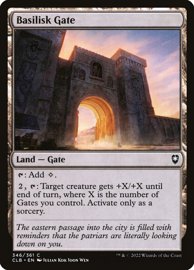 Basilisk Gate 346 (Commander Legends: Battle for Baldur's Gate)  - Foil | Good Games North