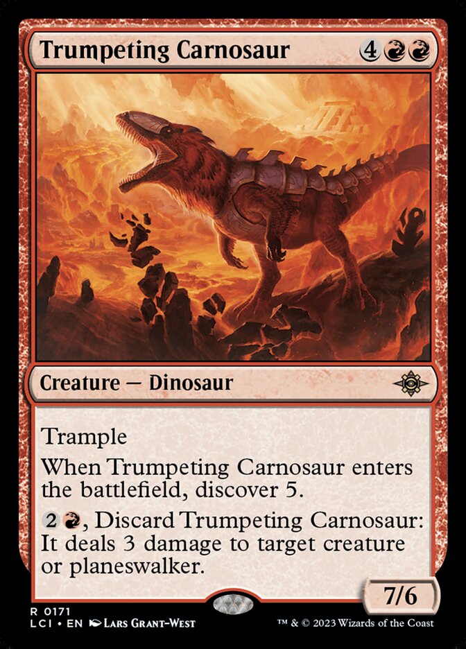 Trumpeting Carnosaur 171 (The Lost Caverns of Ixalan)  - Foil | Good Games North