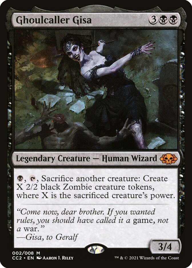 Ghoulcaller Gisa 2/8 (Commander Collection: Black)  - Foil | Good Games North