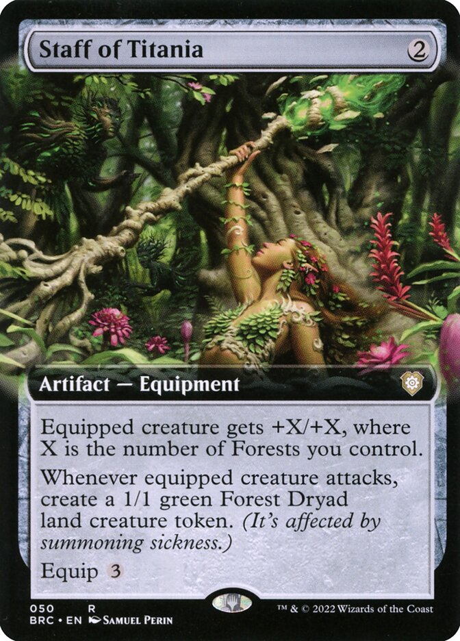 Staff of Titania Extended Art 50 (Commander: The Brothers' War)  | Good Games North