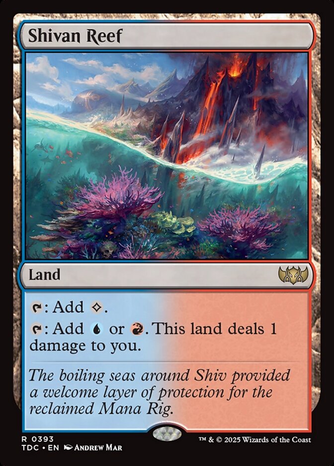 Shivan Reef 393 (Commander: Tarkir: Dragonstorm)  | Good Games North
