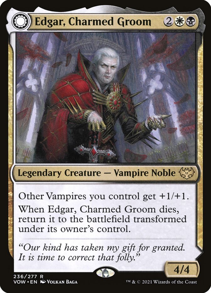 Edgar, Charmed Groom // Edgar Markov's Coffin 236/277 (Innistrad: Crimson Vow)  | Good Games North
