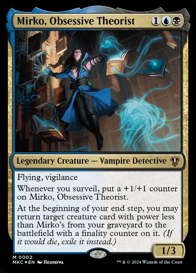 Mirko, Obsessive Theorist 2/311 (Commander: Murders at Karlov Manor)  - Foil | Good Games North