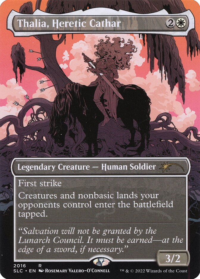 Thalia, Heretic Cathar 2016/84 (Secret Lair Countdown Kit)  - Borderless | Good Games North