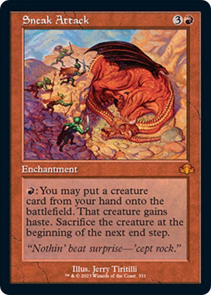 Sneak Attack Retro Frame (Dominaria Remastered)  | Good Games North