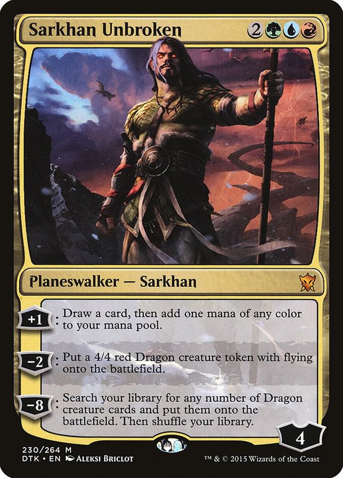 Sarkhan Unbroken 230 (Dragons of Tarkir)  - Foil | Good Games North
