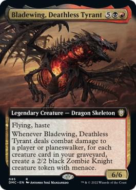 Bladewing Deathless Tyrant Extended Art 85/50 (Commander: Dominaria United)  | Good Games North