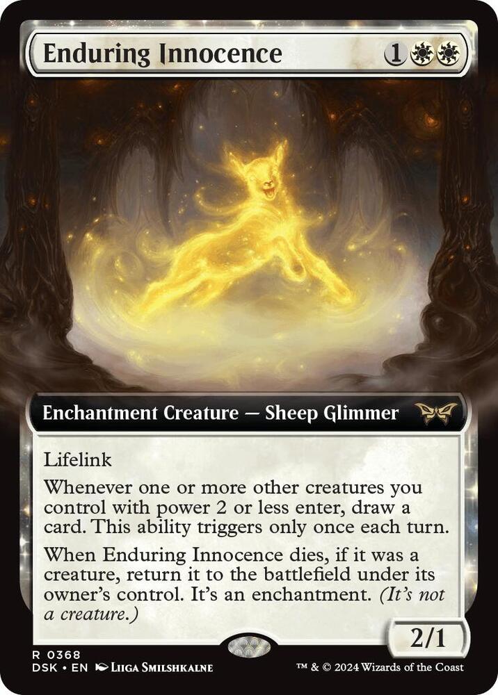 Enduring Innocence 368 (Duskmourn: House of Horror)  - Extended Art Foil | Good Games North