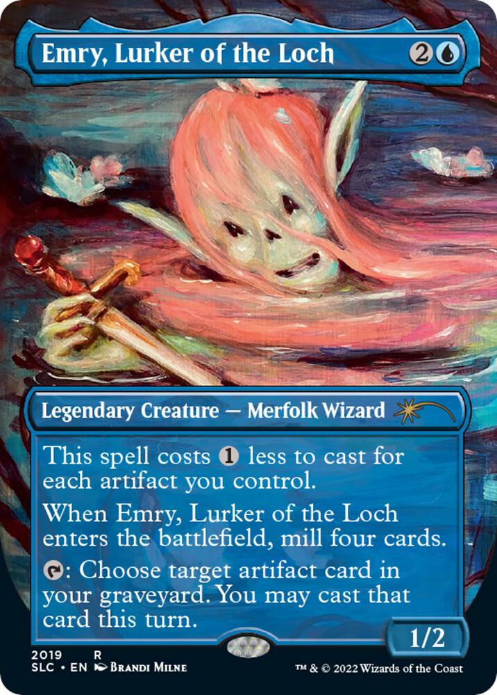 Emry, Lurker of the Loch 2019 (Secret Lair Countdown Kit)  - Borderless Foil | Good Games North
